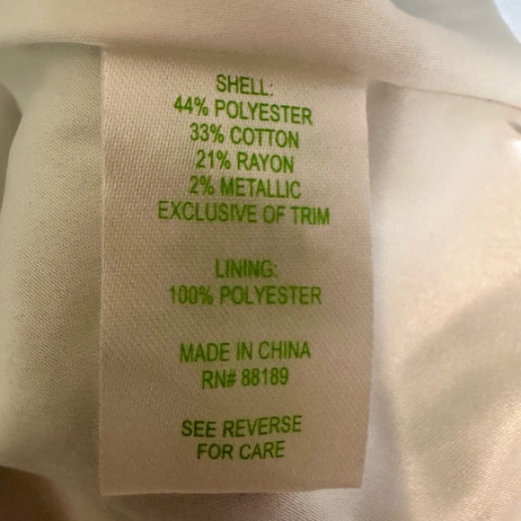 Lilly Pulitzer Rylan Flutter Blue Lurex Boucle Stripe Daisy Pearl Lace Dress Sz6 - Picture 9 of 15